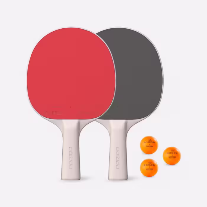 راکت پینگ پنگ دکتلون Pongori Set of 2