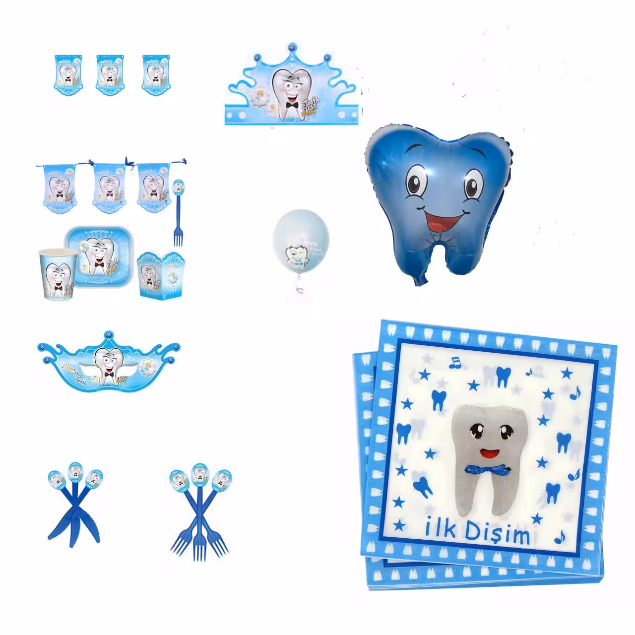 مجموعه 82 عددی تم دندونی مدل پسرانه