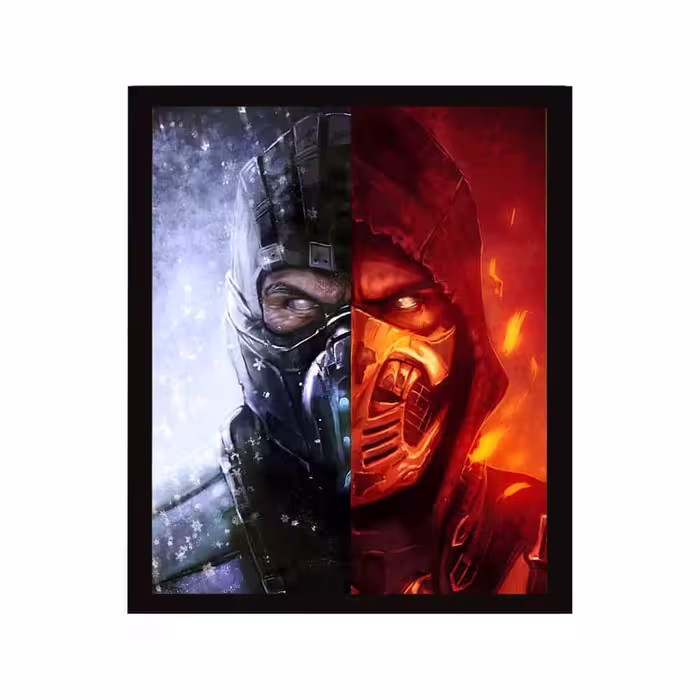 تابلو گیمینگ 35 در 45 طرح mortal kombat
