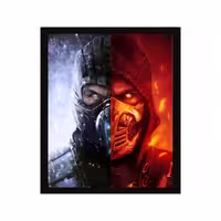 تابلو گیمینگ 35 در 45 طرح mortal kombat