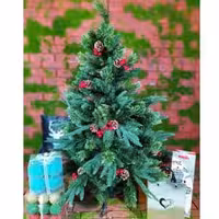 درخت کریسمس 120 سانت سوزنی میوه دار