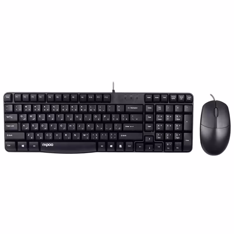 ست کیبورد و موس با سیم رپو مدل X120S