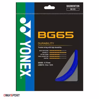 زه راکت بدمینتون یونکس Yonex BG65 رنگ ابی کد M8841