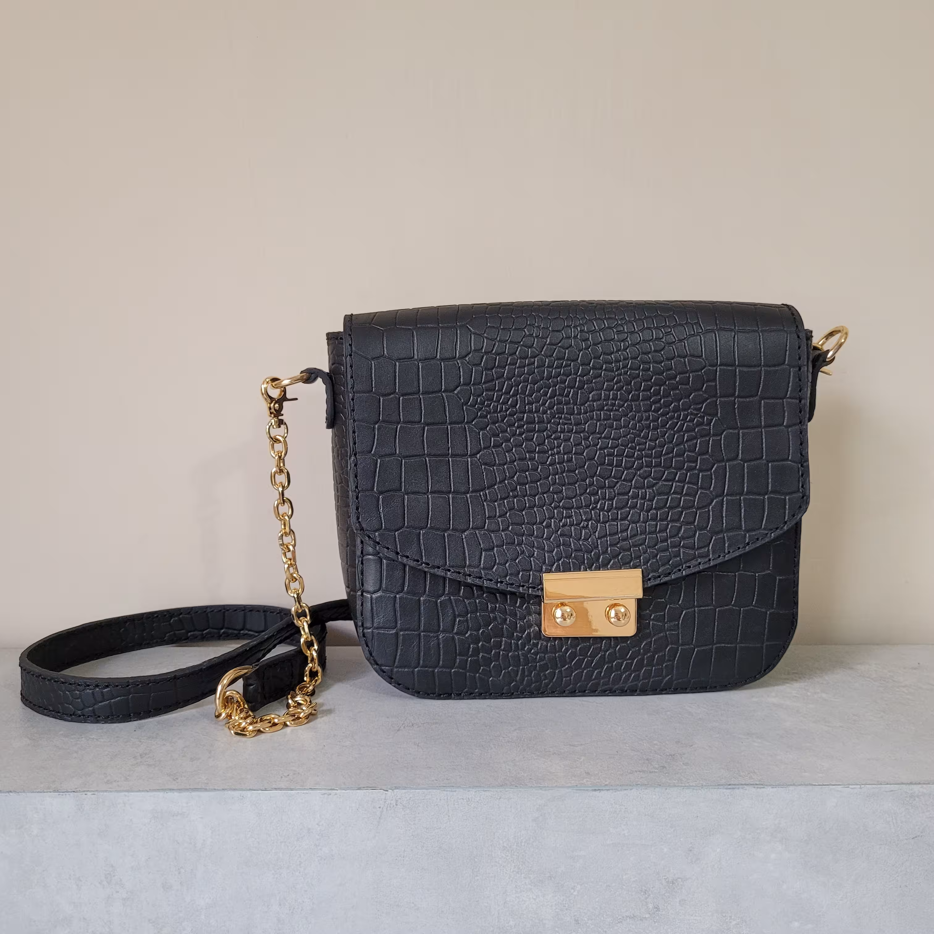 کیف چرم طبیعی دستدوز