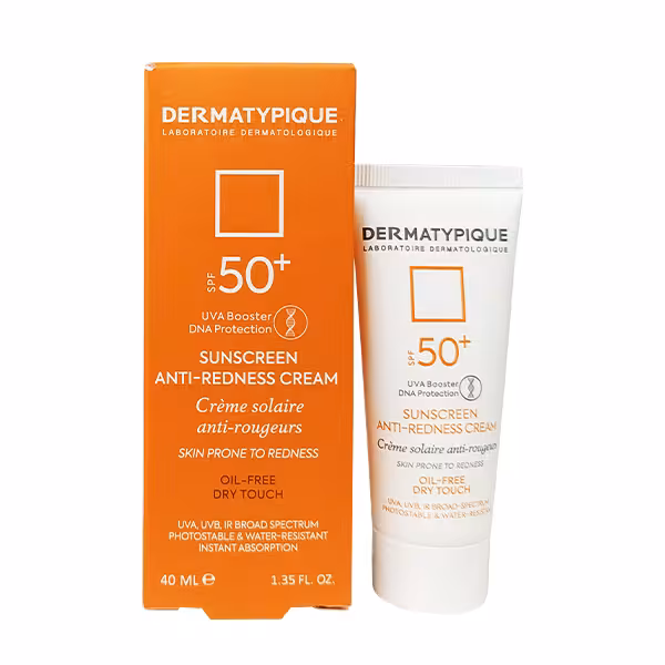 درماتیپیک ضد آفتاب پوست قرمز و حساس SPF50 بی رنگ 40 میلی لیتر - داروکاو