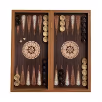 تخته نرد و شطرنج چاپی طرح فندقی کد T148