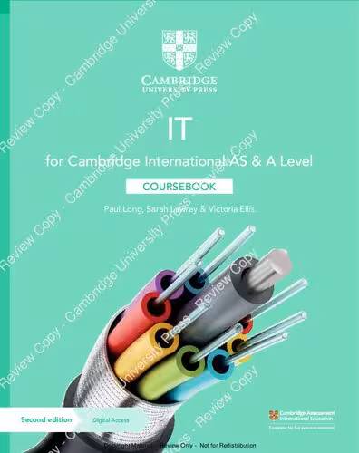 خرید و دانلود نسخه کامل کتاب Cambridge International A-Level ICT Textbook(Second Edition 2021)