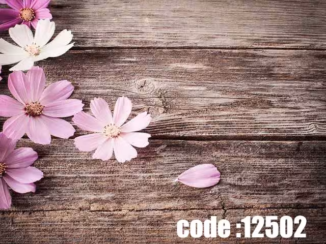 پوستر دیواری سه بعدی طرح گل