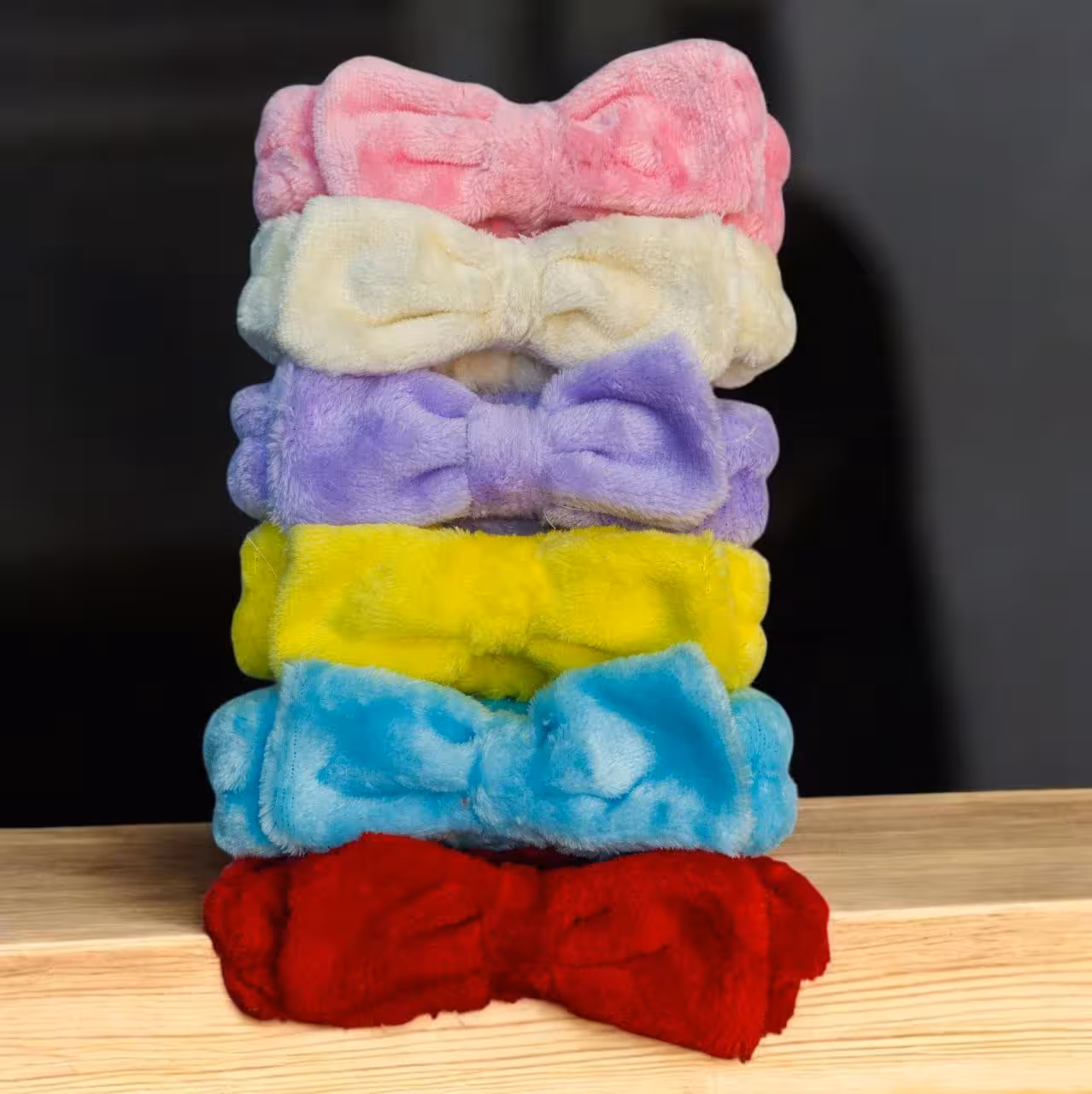 هدبند حوله ای ارایشی ساده