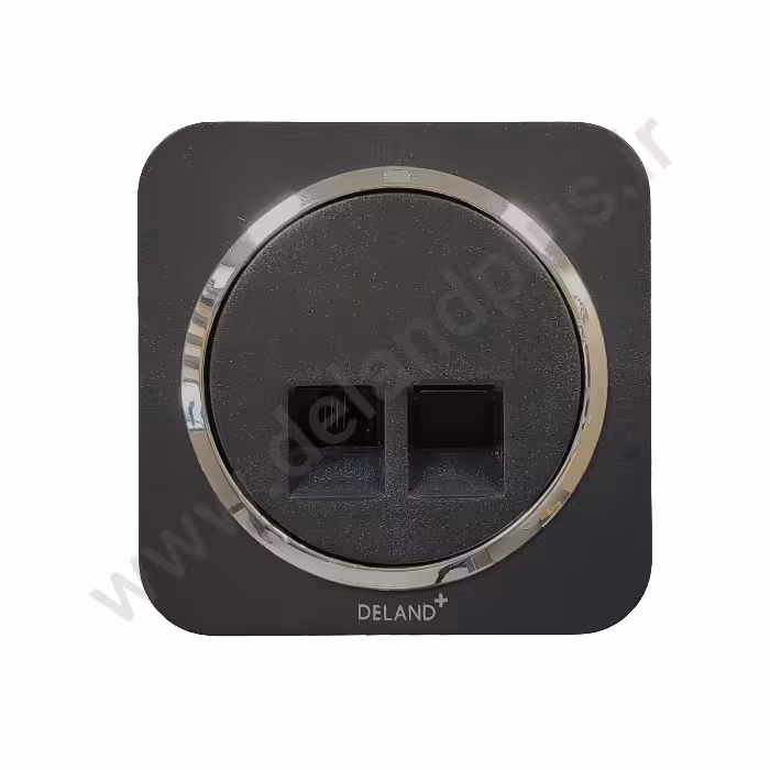 تلفن تک سوکت مدل آدا مشکی زه نقره ای