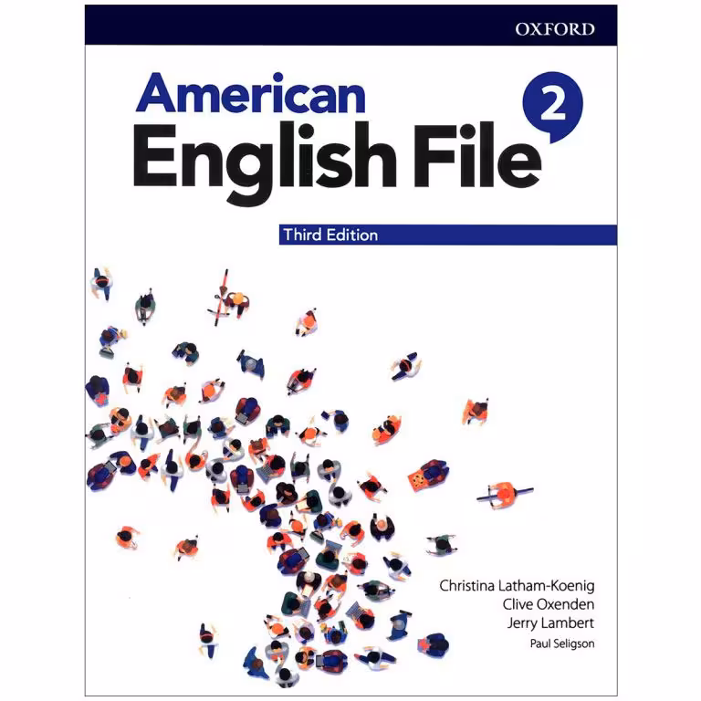 کتاب American English file 2 3rd ، ( کتاب امریکن انگلیش فایل 2 ویرایش سوم ) اندازه وزیری