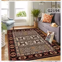 فرشینه مخمل ترک هازان 4متری طرح گلیم سنتی مناسب دکوراسیون داخلی