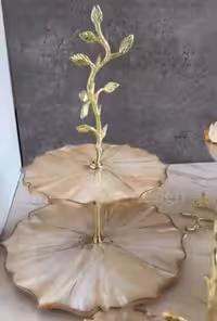 شیرینی خوری دو طبقه طرح مرمر  هولدر برگی