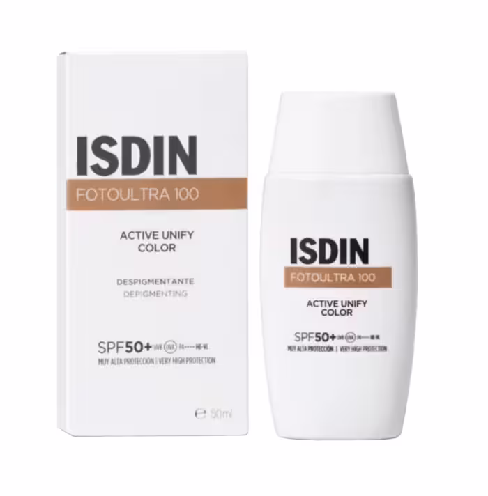 ضد آفتاب رنگی ایزدین Isdin مدل Active Unify حجم 50 میل
