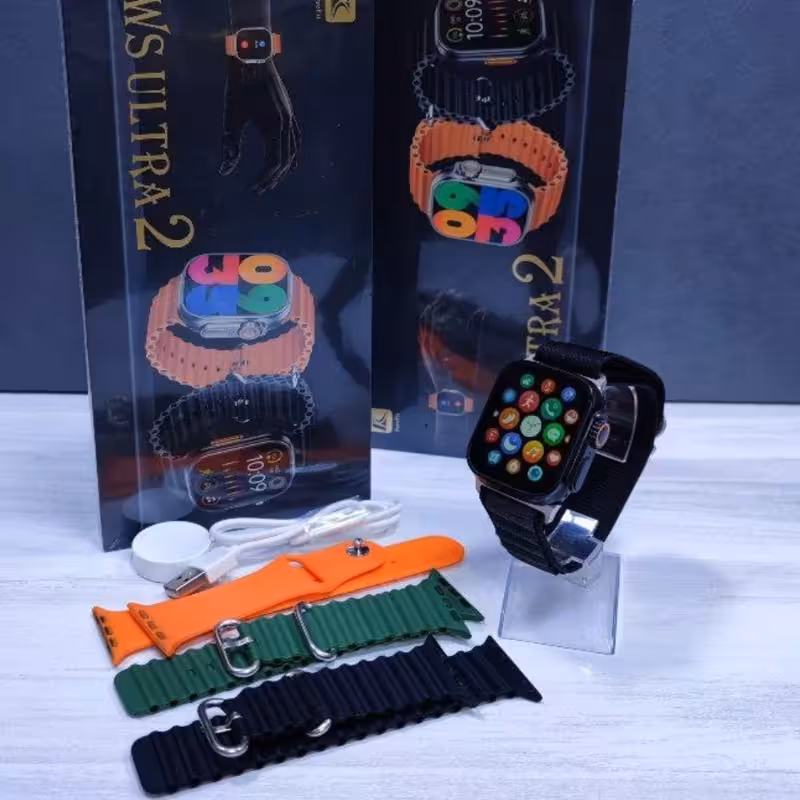 اپل واچ سری 9 ultra  مدل WS ultra 2  سە دستبند