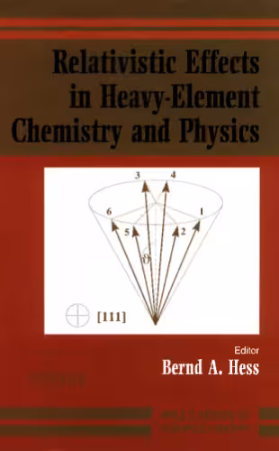 خرید و دانلود نسخه کامل کتاب Relativistic effects in heavy-element chemistry and physics