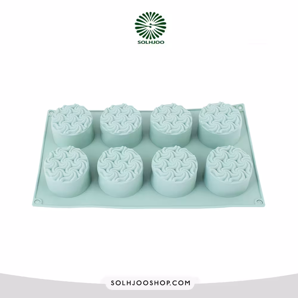 قالب سیلیکون مافین گرد دریایی 8 خانه