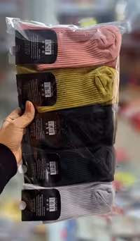 جوراب ساقدار کبریتی رنگی r-1370