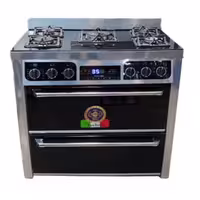 اجاق گاز طرح فر تکنو پروسا techno مدل 13000 سیلور صفحه شیشه ای