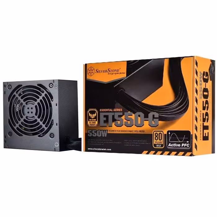 منبع تغذیه کامپیوتر سیلوراستون مدل Essential SST-ET550-G