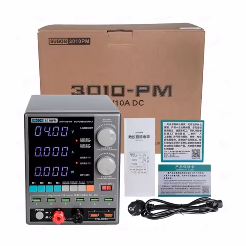 منبع تغذیه 30 ولت 10 امپر   SUGON 3010PM