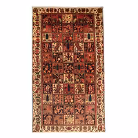 فرش قدیمی بختیاری دستبافت چهار و نیم متری