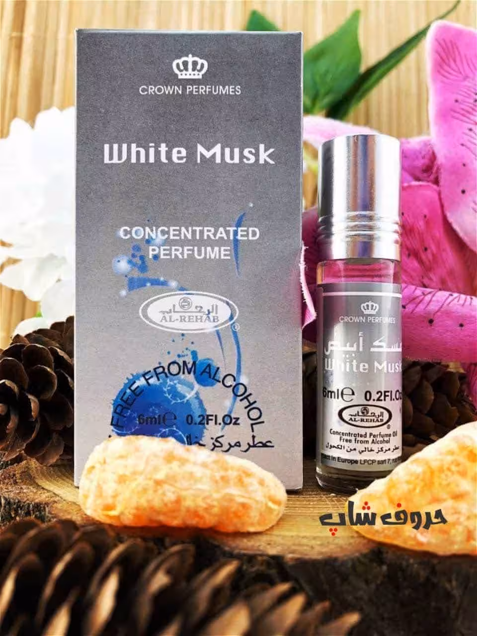 عطر مسک ابیض حجم 6 میل برند الرحاب