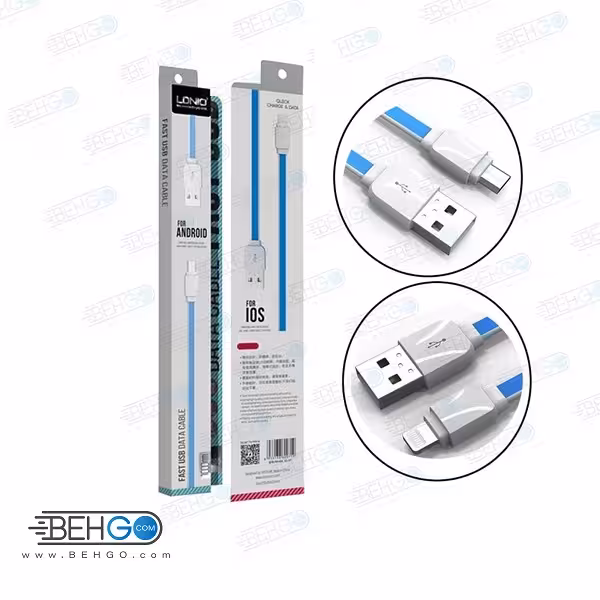 کابل تبدیل USB به microUSB الدینیو مدل XS-07 طول 1 متر اصلی