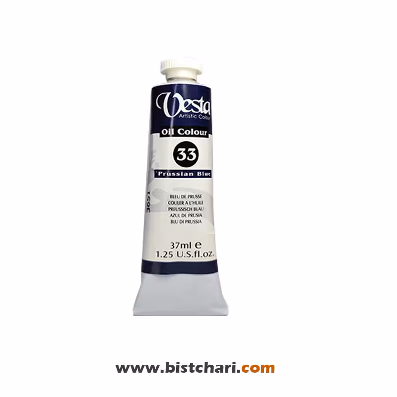 رنگ روغن رنگ Prussian blue کد 33 برند وستا Vesta