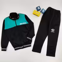 ست سویشرت و شلوار ورزشی بچه گانه آدیداس سبز کد 10432