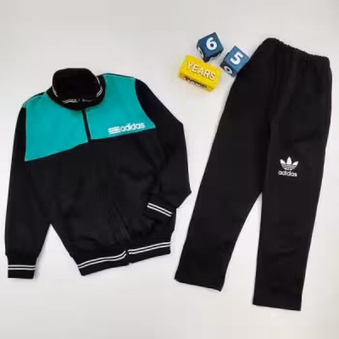 ست سویشرت و شلوار ورزشی بچه گانه آدیداس سبز کد 10432