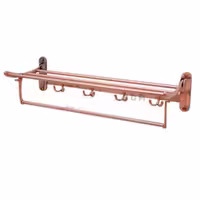رخت آویز تاشو استیل Nice 60cm (رزگلد)