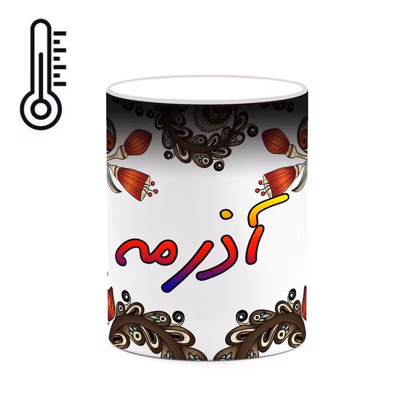 ماگ حرارتی   اسم آذرمه  سنتی گل و بته کد mgh43353