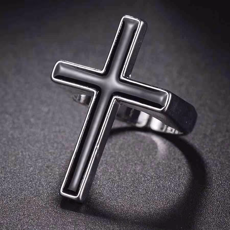 انگشتر صلیب مشکی