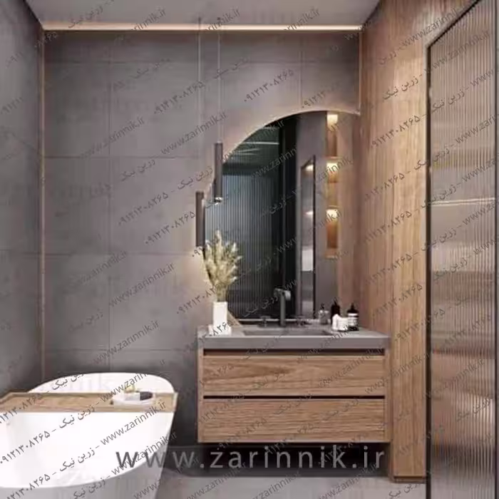 آینه دستشویی مدرن زرین نیک مدل AD028