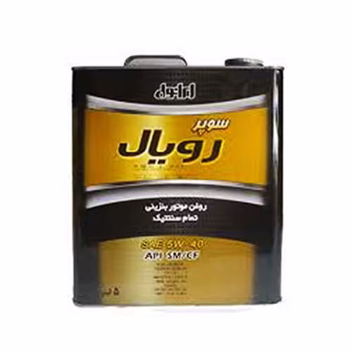 روغن موتور ایرانول مدل سوپر رویال SM حجم 5 لیتر (5w-40)