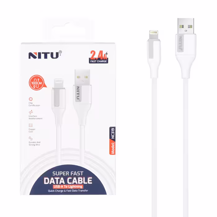 کابل شارژ فست آیفون NITU مدل NC319
