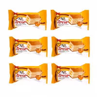 کیک لایه ای کرم شیری عسلی آرکور نظری 60 گرمی بسته 24 عددی