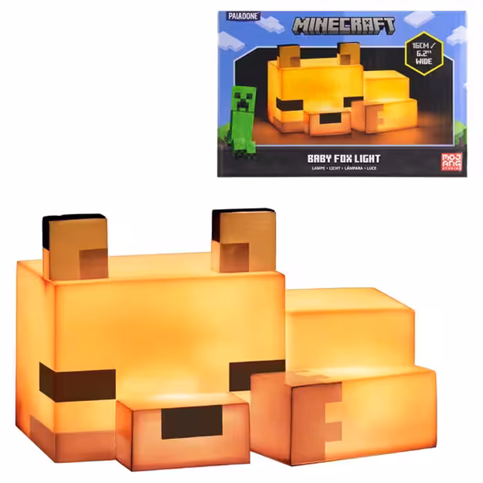 چراغ خواب رومیزی سه بعدی ماینکرافت مدل روباه