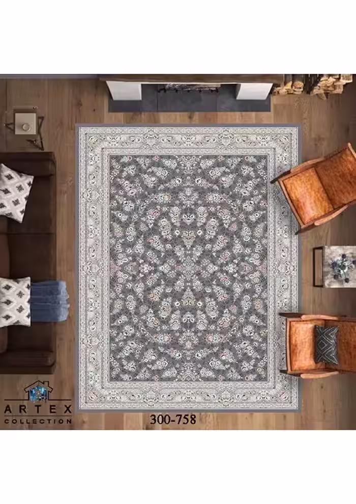 روفرشی کشدار مخمل شانل ترک(کشدوزی شده)-کد طرح 317