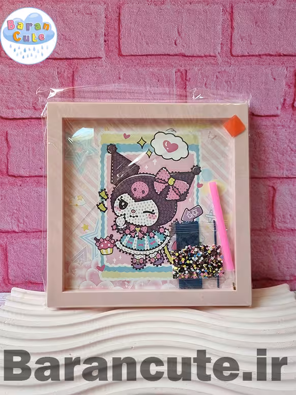 نقاشی الماسی قاب دار 20 در 20 طرح کورومی