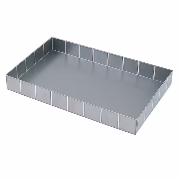 سینی اسلایسی مستطیل مقسم دار گالوانیزه 30×20