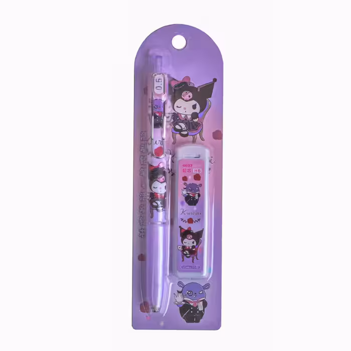 مداد نوکی 0.5 میلی متری طرح کرومی مدل گریپ دار به همراه نوک بسته 2 عددی | چاوه