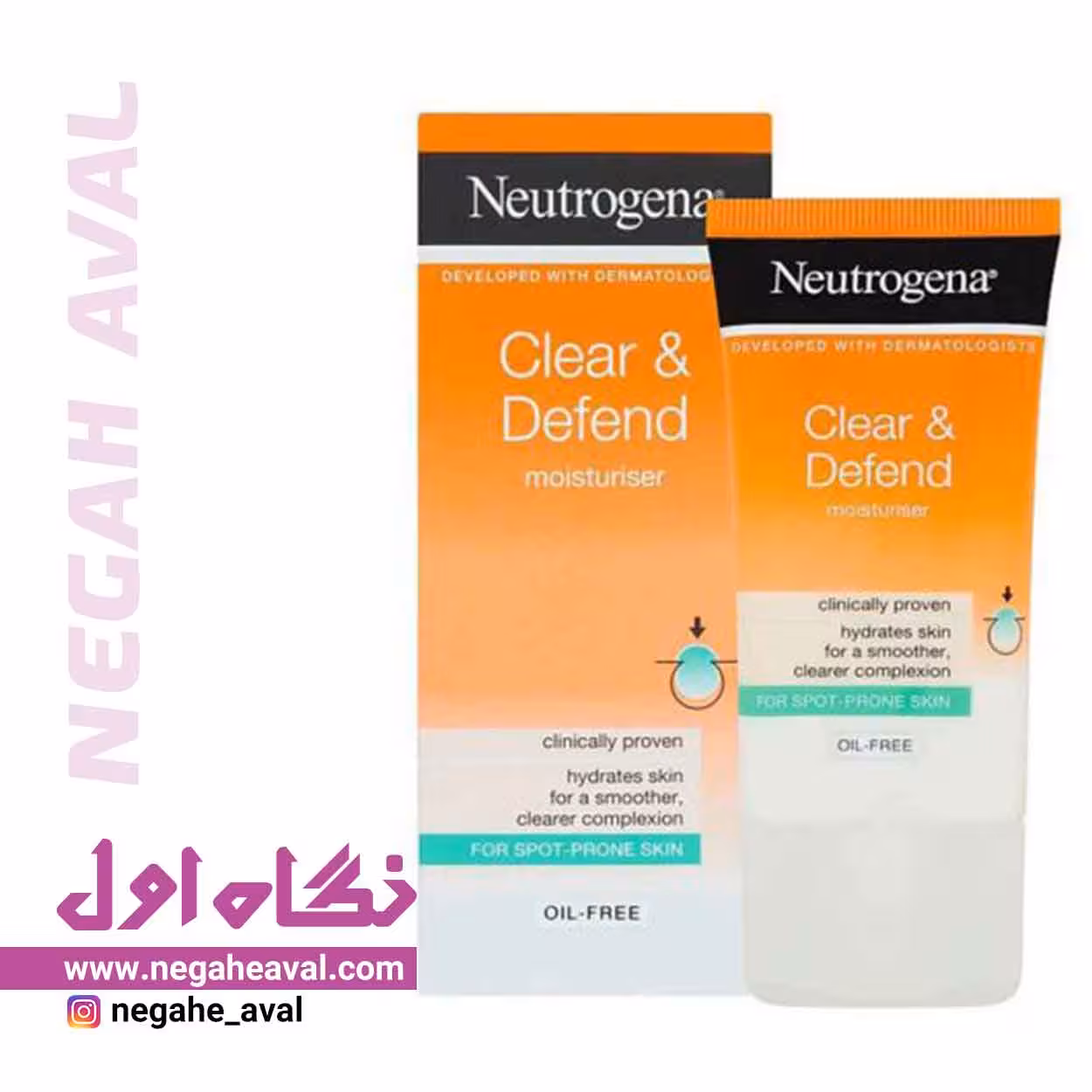 کرم مرطوب کننده Clear & Defend نوتروژینا