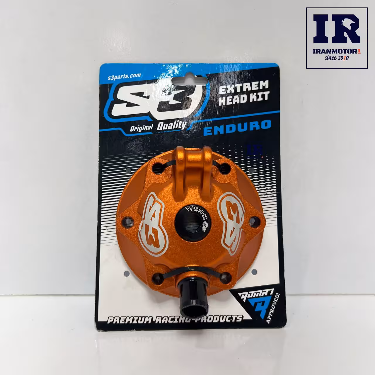 سر سیلندر تزئینی موتورسیکلت کی تی ام KTM Exc 300cc نارنجی S3