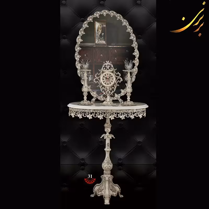 آینه و شمعدان آلومینیومی کد (31)