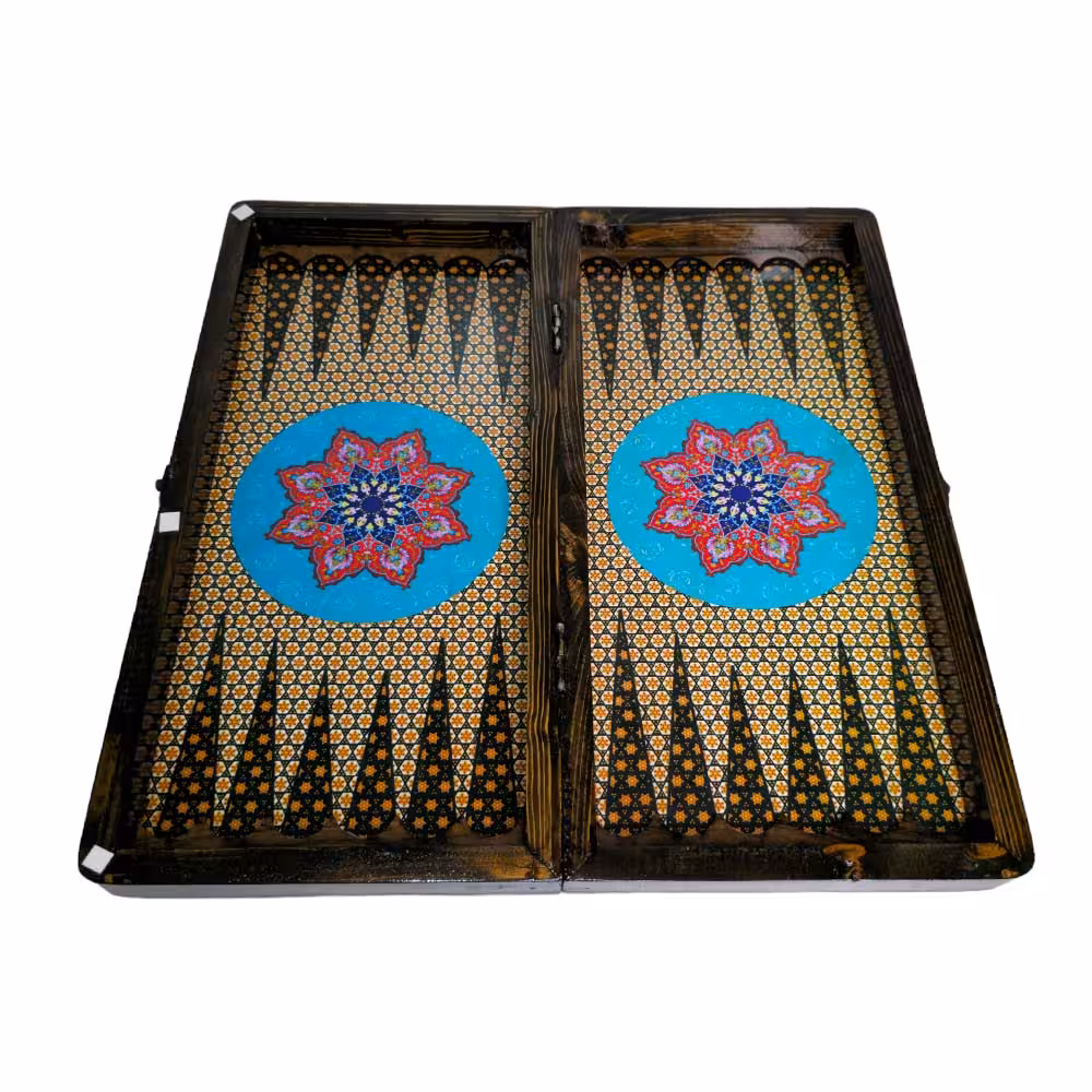 تخته نرد و شطرنج چوب روس کد A107