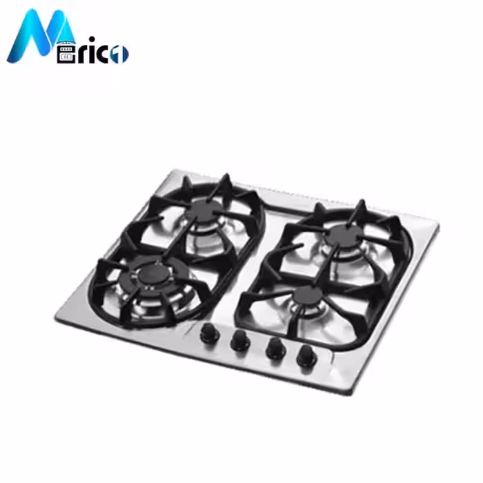 گاز رومیزی اخوان کد G90 چهار شعله استیل