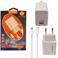 آداپتور شارژر فست با کابل Type C به میکرو PD QC30 Arson AN-W20W