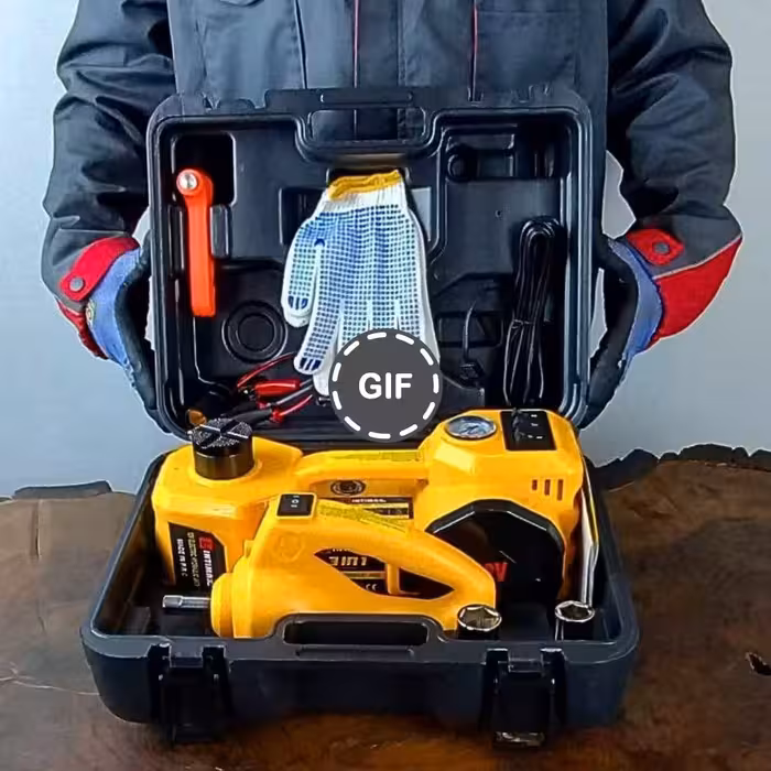 مجموعه کمپرسور فندکی، جک و بکس شارژی اینتیمکس مدل 13005